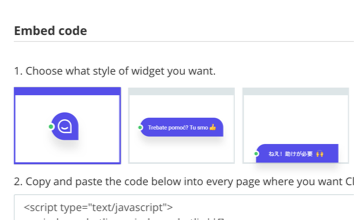 get widget code snippet screenshot