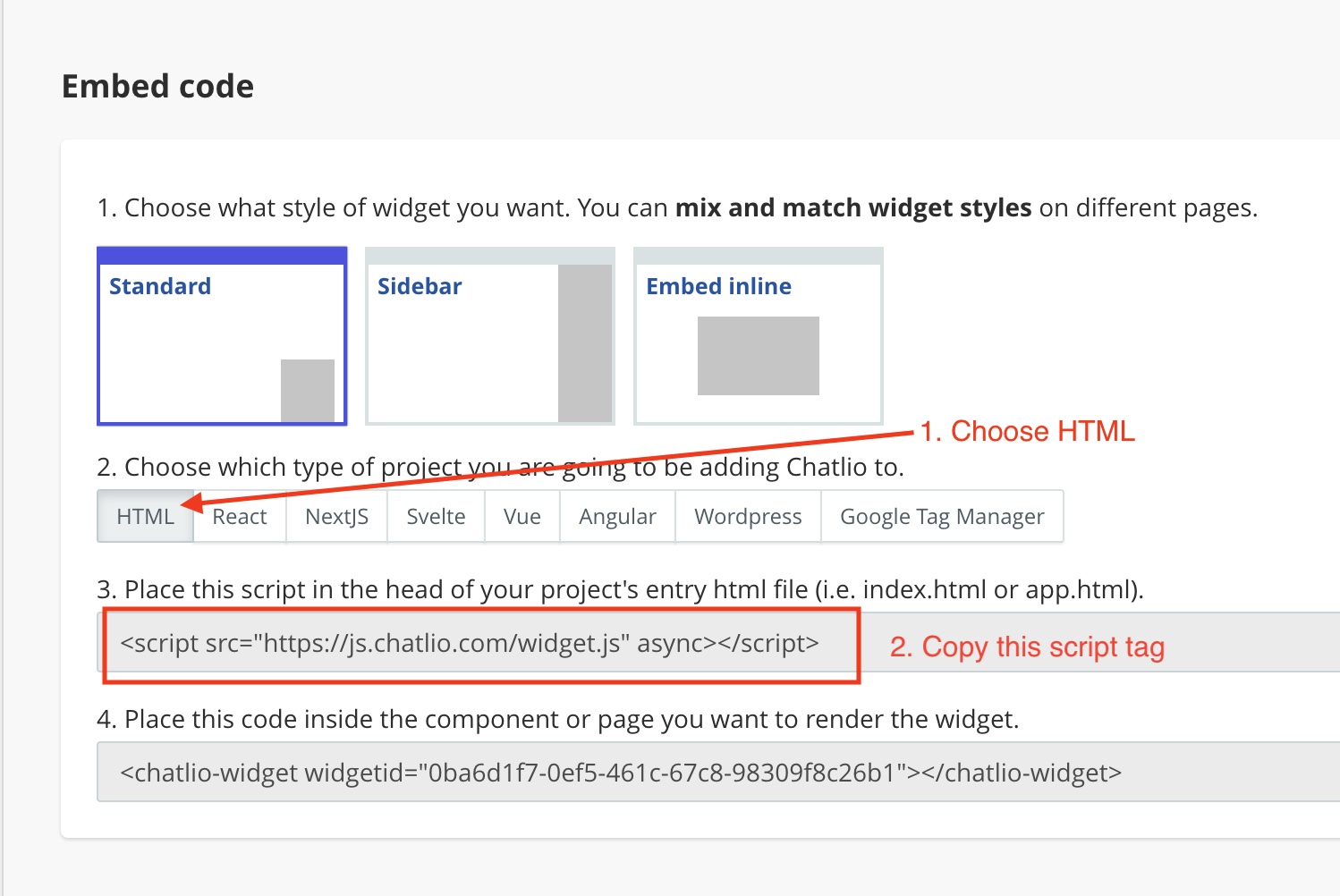 chatlio-embed-code-step-2-and-3